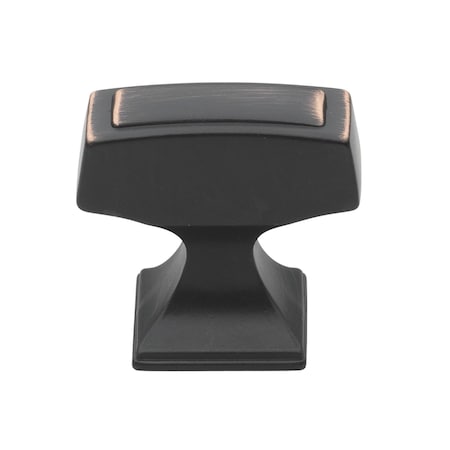 Gliderite Hardware 1-1/8 in. Rectangle Cabinet Knob - 87390-ORB, 25PK 87390-ORB-25